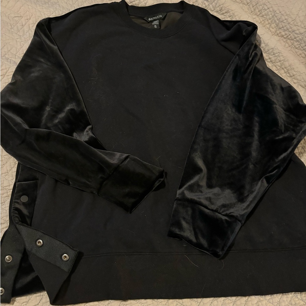 Athleta cotton / velour sweatshirt XL